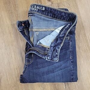 American Eagle Outfitters High Rise Jegging Size 6 Long Dark Wash Waist 26 Inch